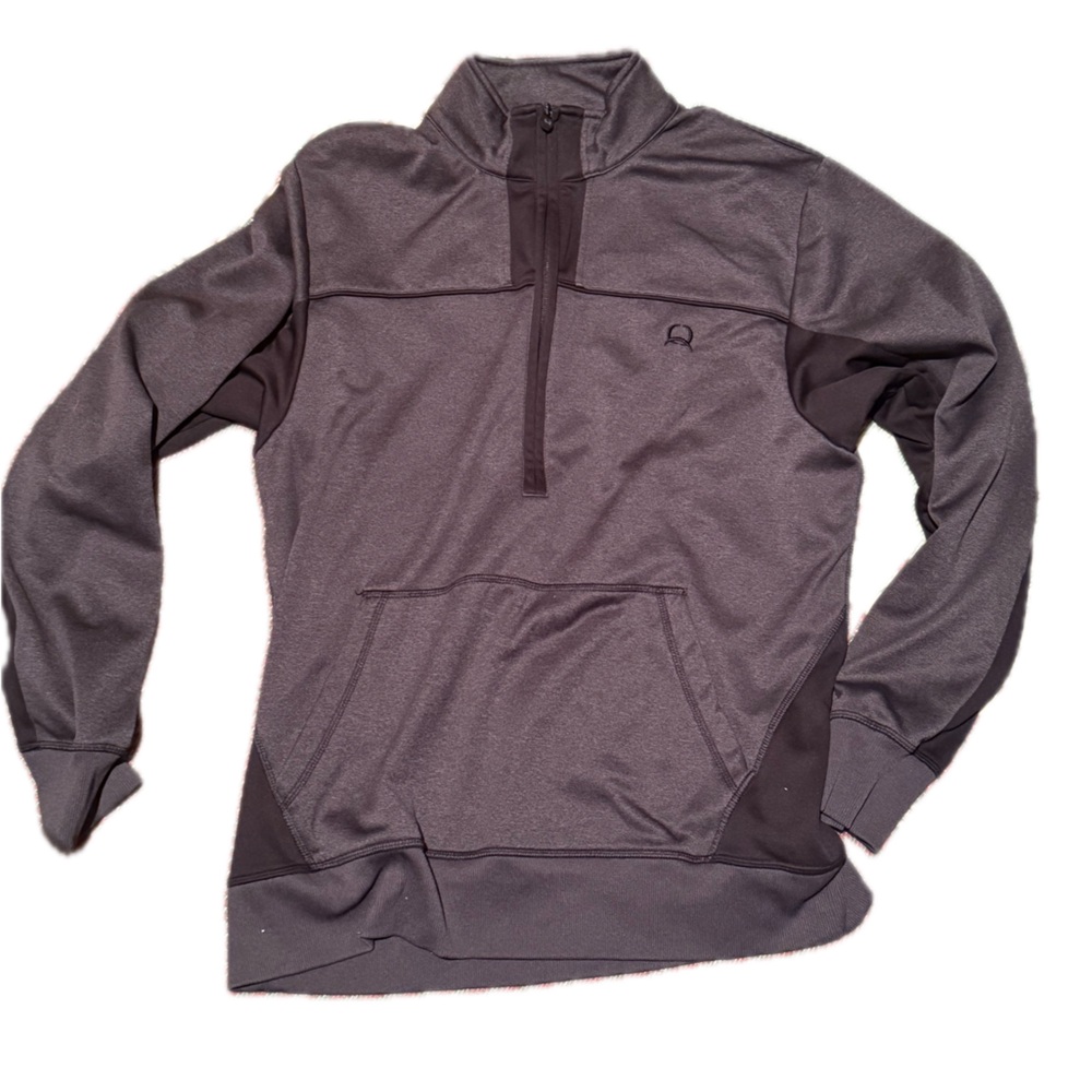 Cinch half zip work pullover